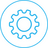 Revbot logo - a gear 